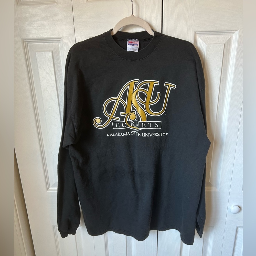 Alabama State University Black Cotton Sweatshirt